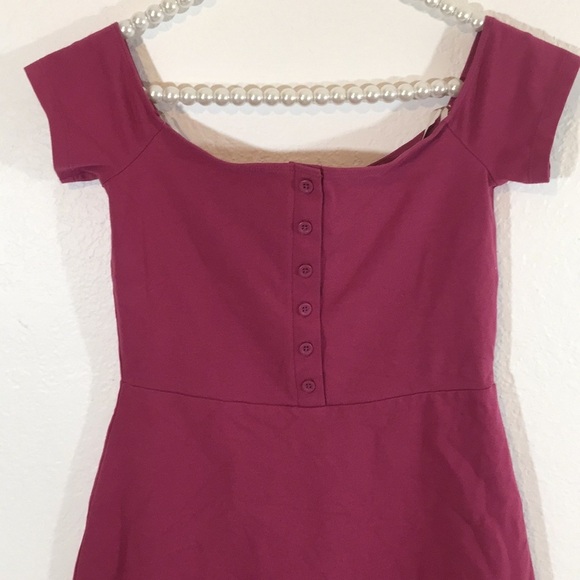 Forever 21 A-Line Magenta Dress size Medium NWT - Picture 5 of 14